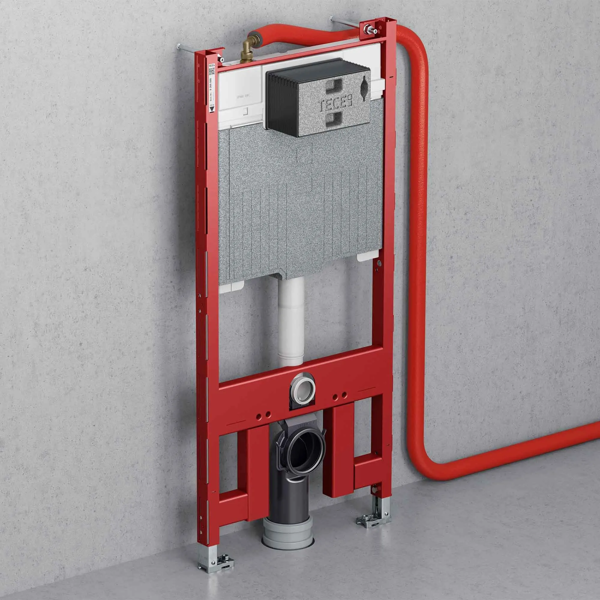 Tece Profil 1120 Wall-Hung Toilet Support Frame with Slim Concealed Octa II Cistern