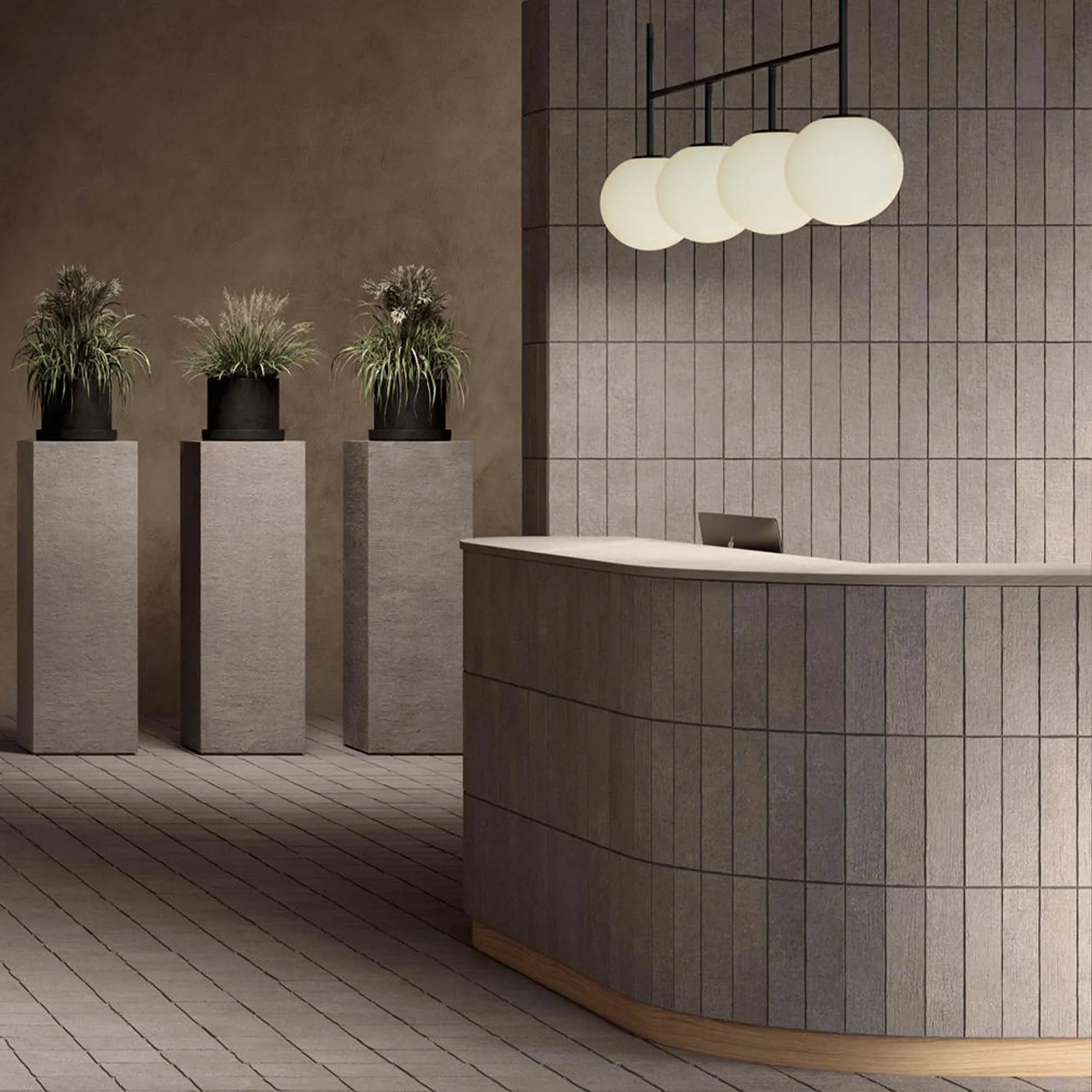 Terra Crea Limo Concrete Effect Porcelain Tile 7.5x30cm Matt