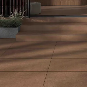 Terra Crea Mattone Concrete Effect Porcelain Tile 60x120cm Matt