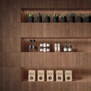 Terra Crea Mattone Concrete Effect Porcelain Tile 7.5x30cm Matt