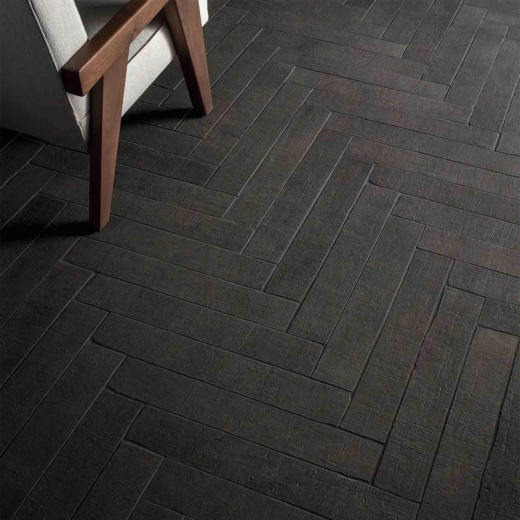 Terra Crea Pomice Concrete Effect Porcelain Tile 7.5x30cm Matt