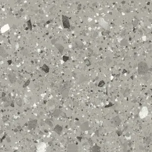 Terrazzo Lusso Grey Full-Bodied Porcelain Tile 60x60cm Matt