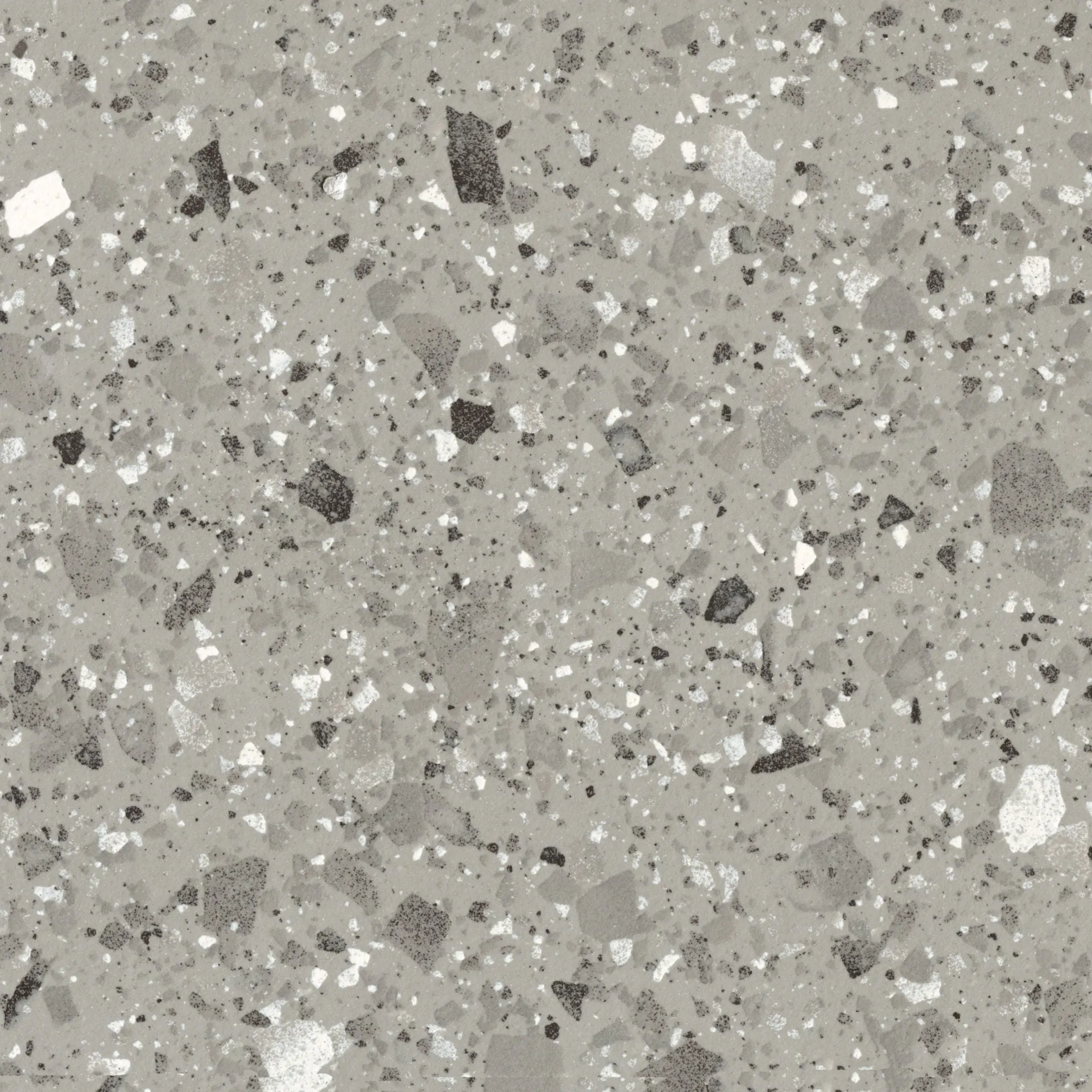 Terrazzo Lusso Grey Full-Bodied Porcelain Tile 60x60cm Matt