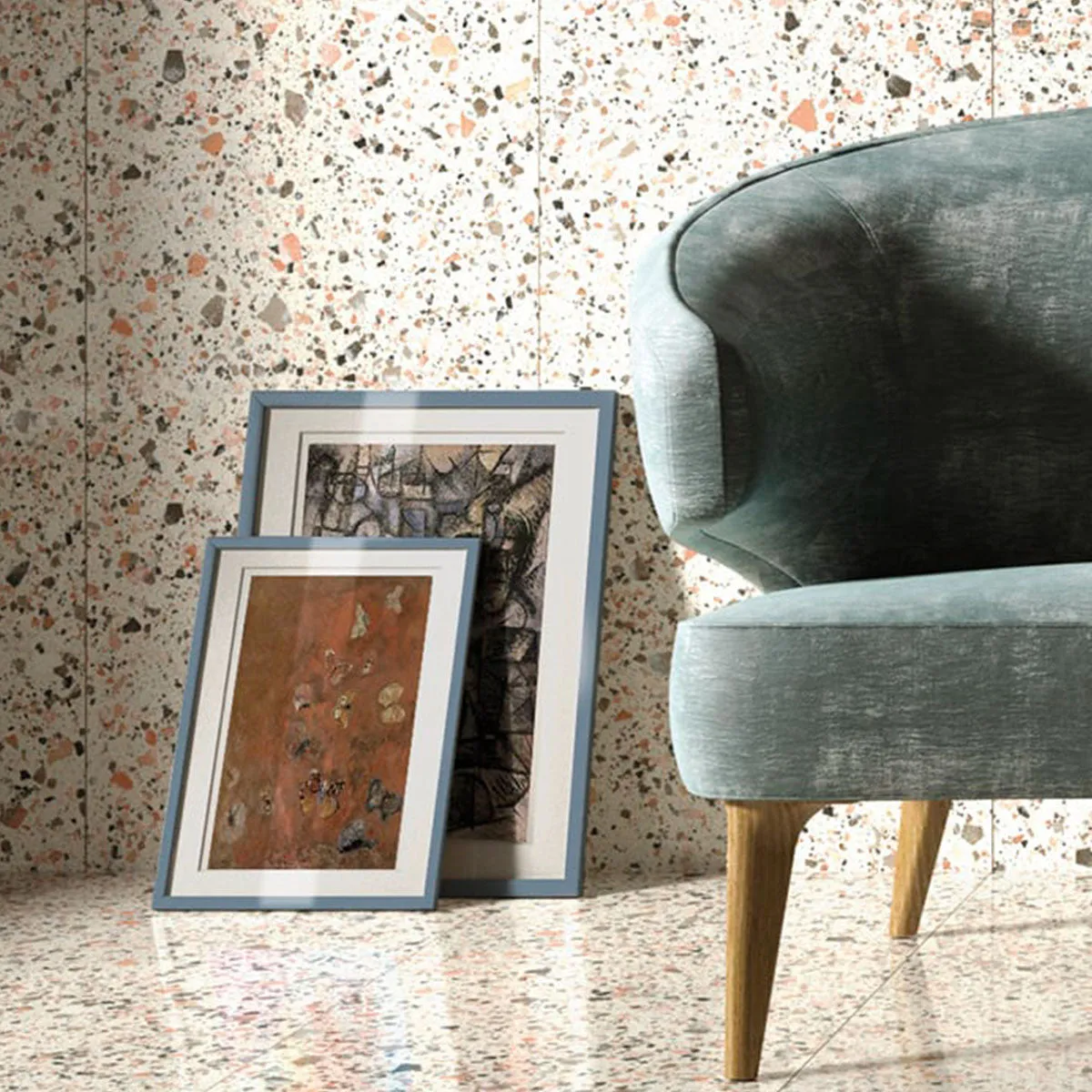 Terrazzo Lusso Pink Full-Bodied Porcelain Tile 60x60cm Matt