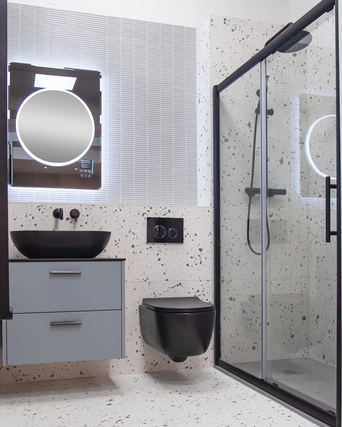 Terrazzo Lusso White Full-Bodied Porcelain Tile 60x60cm Matt