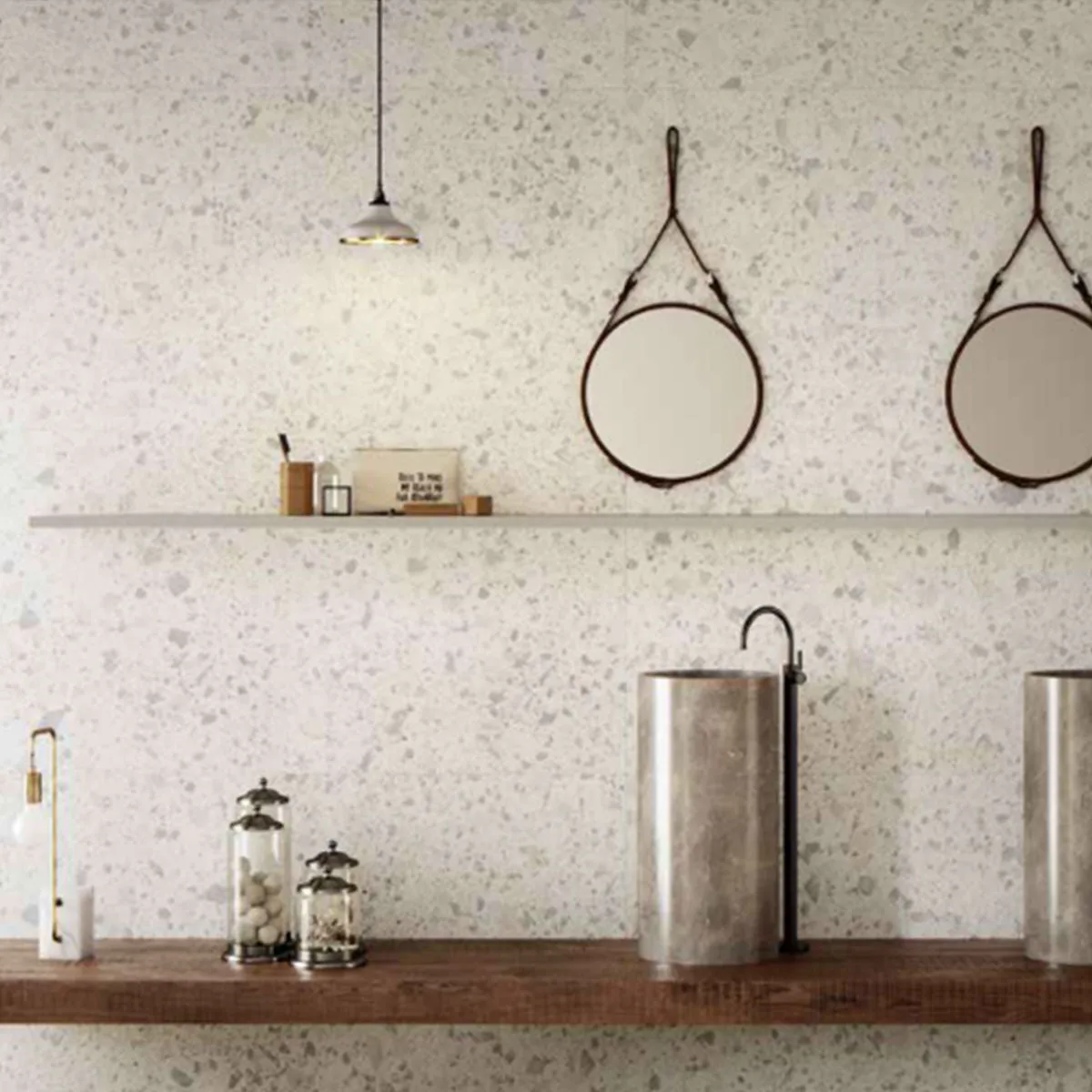 Terrazzo Lusso Zink Full-Bodied Porcelain Tile 60x60cm Matt
