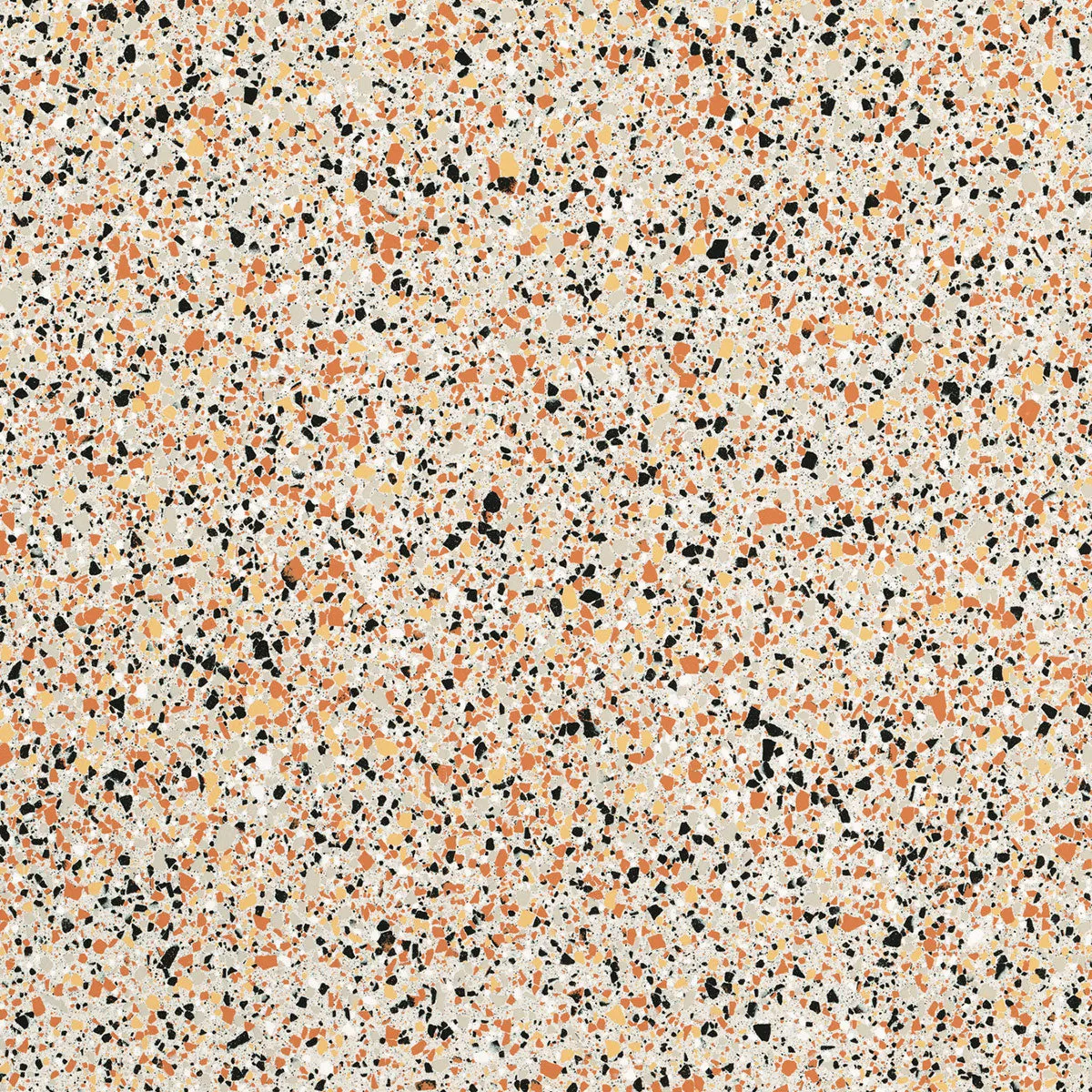 Terrazzo Lux Ivory Full-Bodied Porcelain Tile 60x60cm Matt