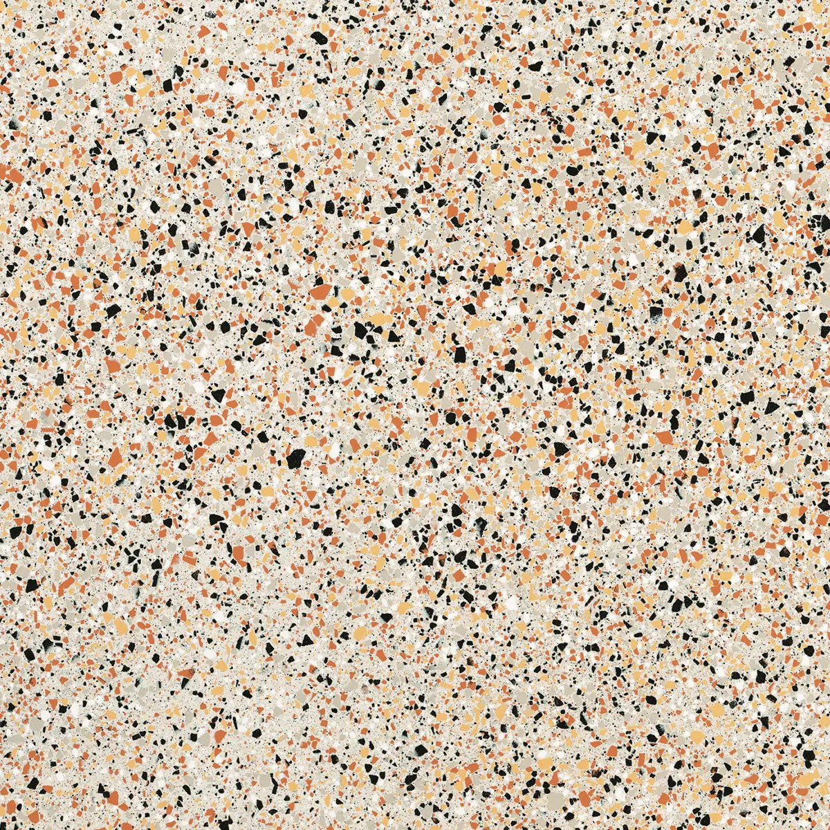 Terrazzo Lux Ivory Full-Bodied Porcelain Tile 60x60cm Matt