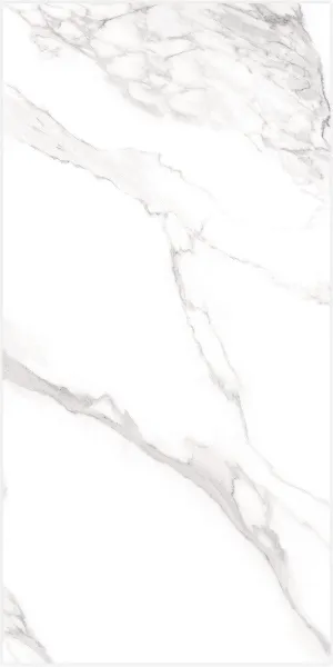 Torano Bianco Marble Effect Porcelain Tile 60x120cm Natural Matt