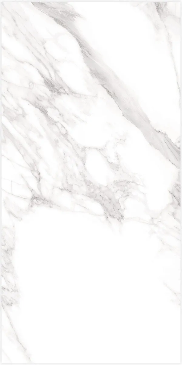 Torano Bianco Marble Effect Porcelain Tile 60x120cm Natural Matt
