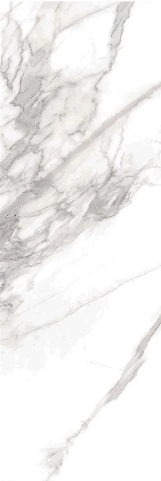 Torano Bianco Marble Effect Wall Tile 33x100cm Gloss