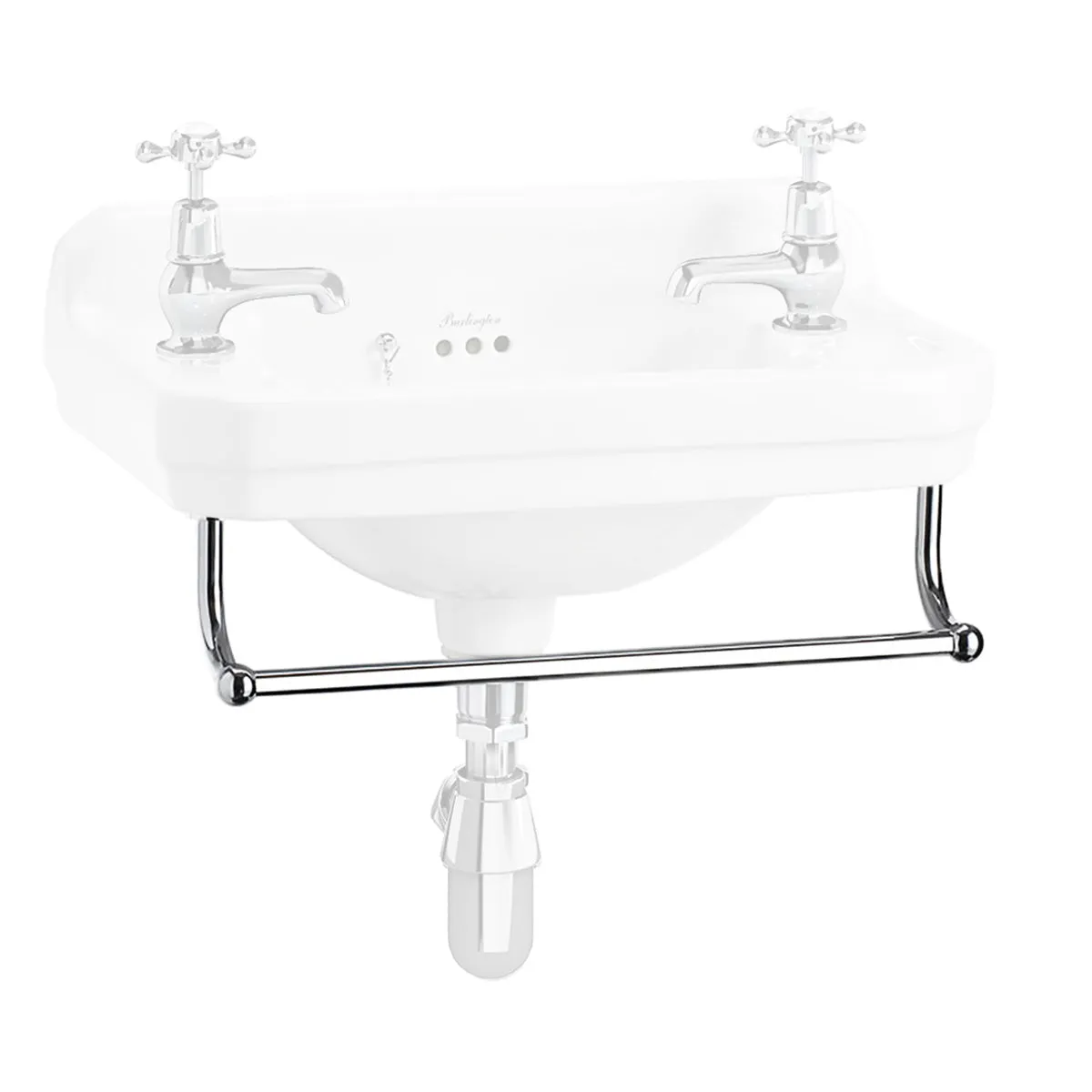 Towel Rail for Burlington Edwardian 510 Rectangular Washbasin