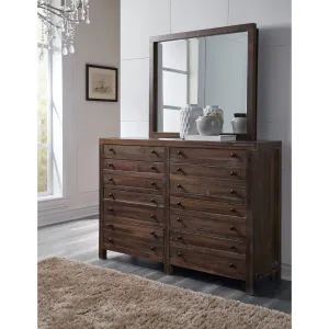 Townsend Eight Drawer Solid Wood Dresser in Java (2024) Modus