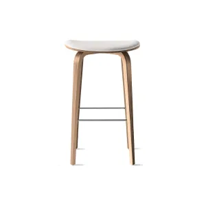 Under Counter Upholstered Wood Stool