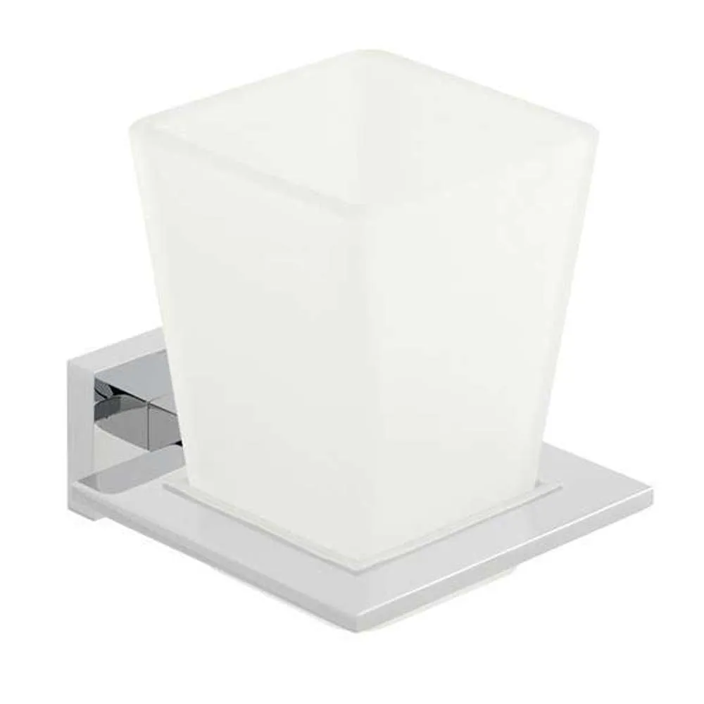 Vado Level Tumbler Holder Frosted Glass C/P
