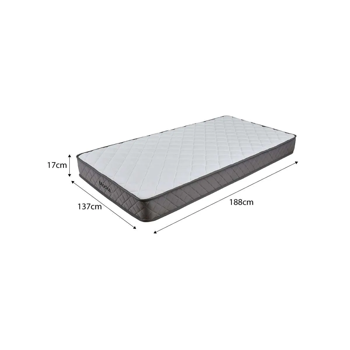 Vale Pocket Spring Double Mattress Mocka