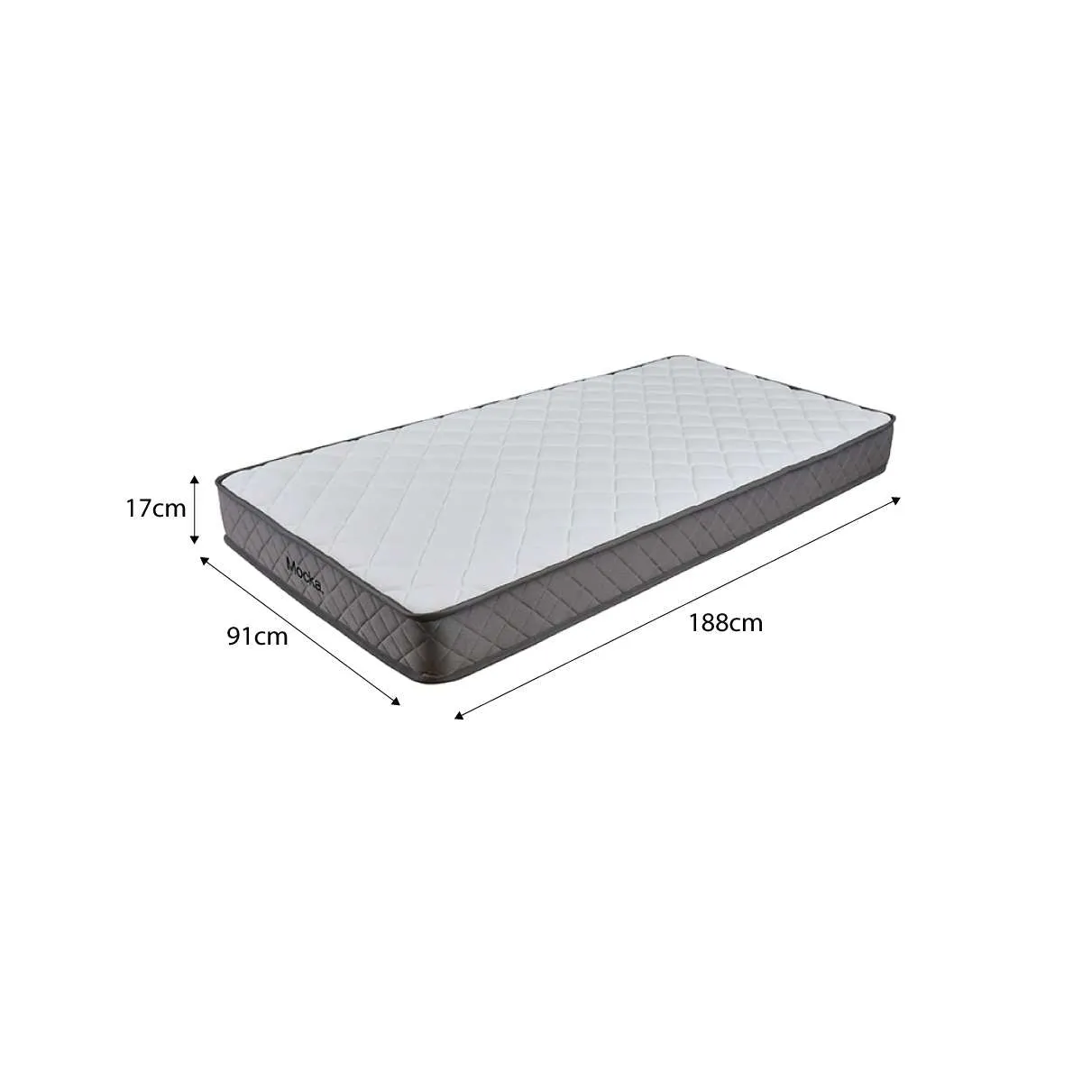 Vale Pocket Spring Single Mattress Mocka