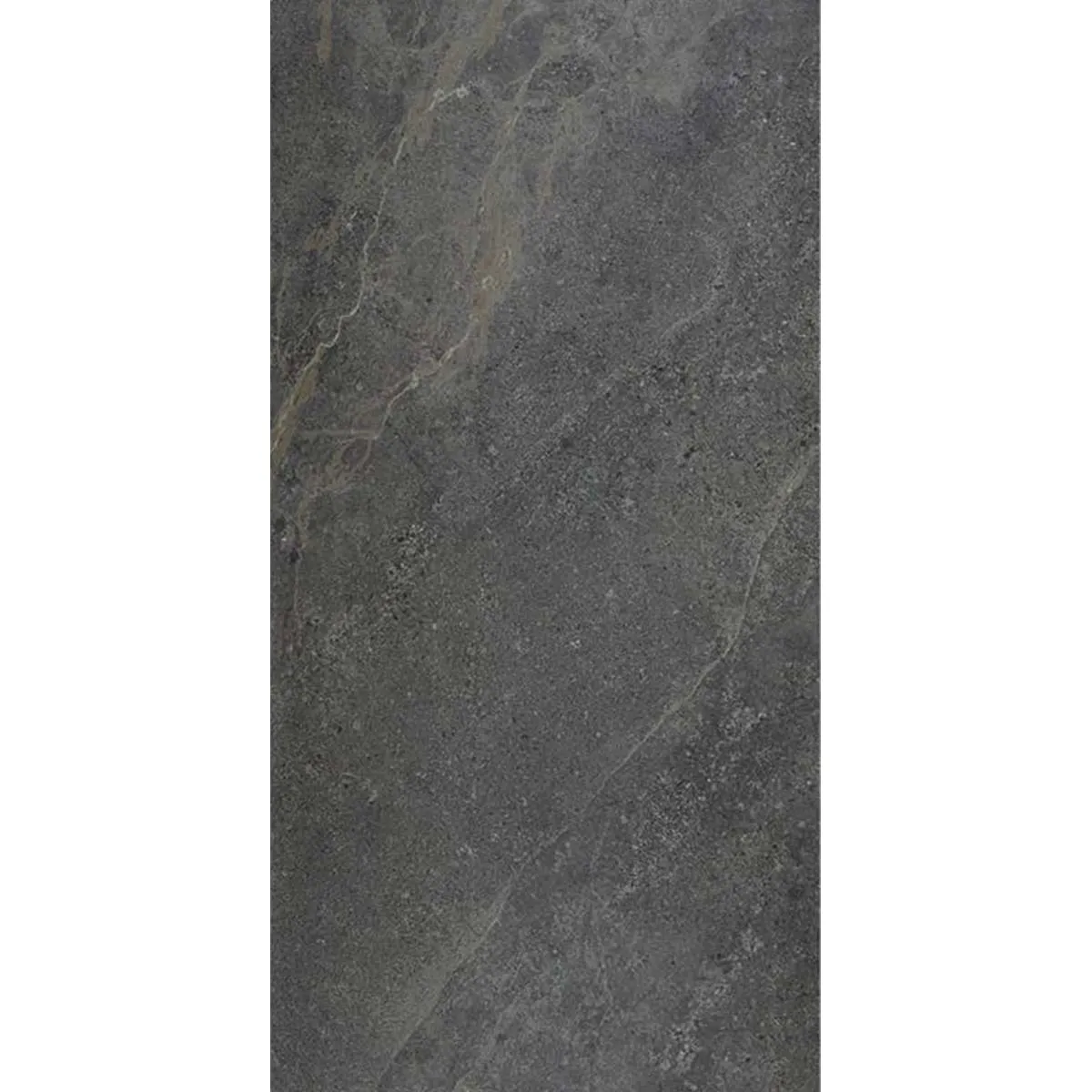Valencia Anthracite Stone Effect Porcelain Tile 59x120cm Matt