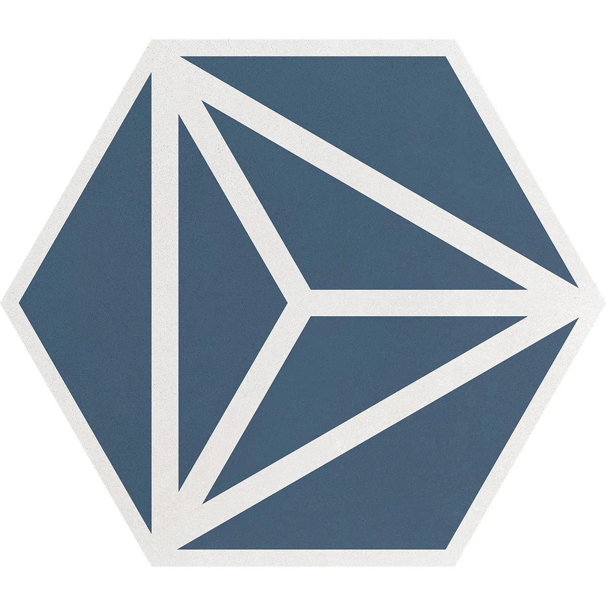 Varadero Azure Hexagonal Porcelain Tile 20x23cm Matt