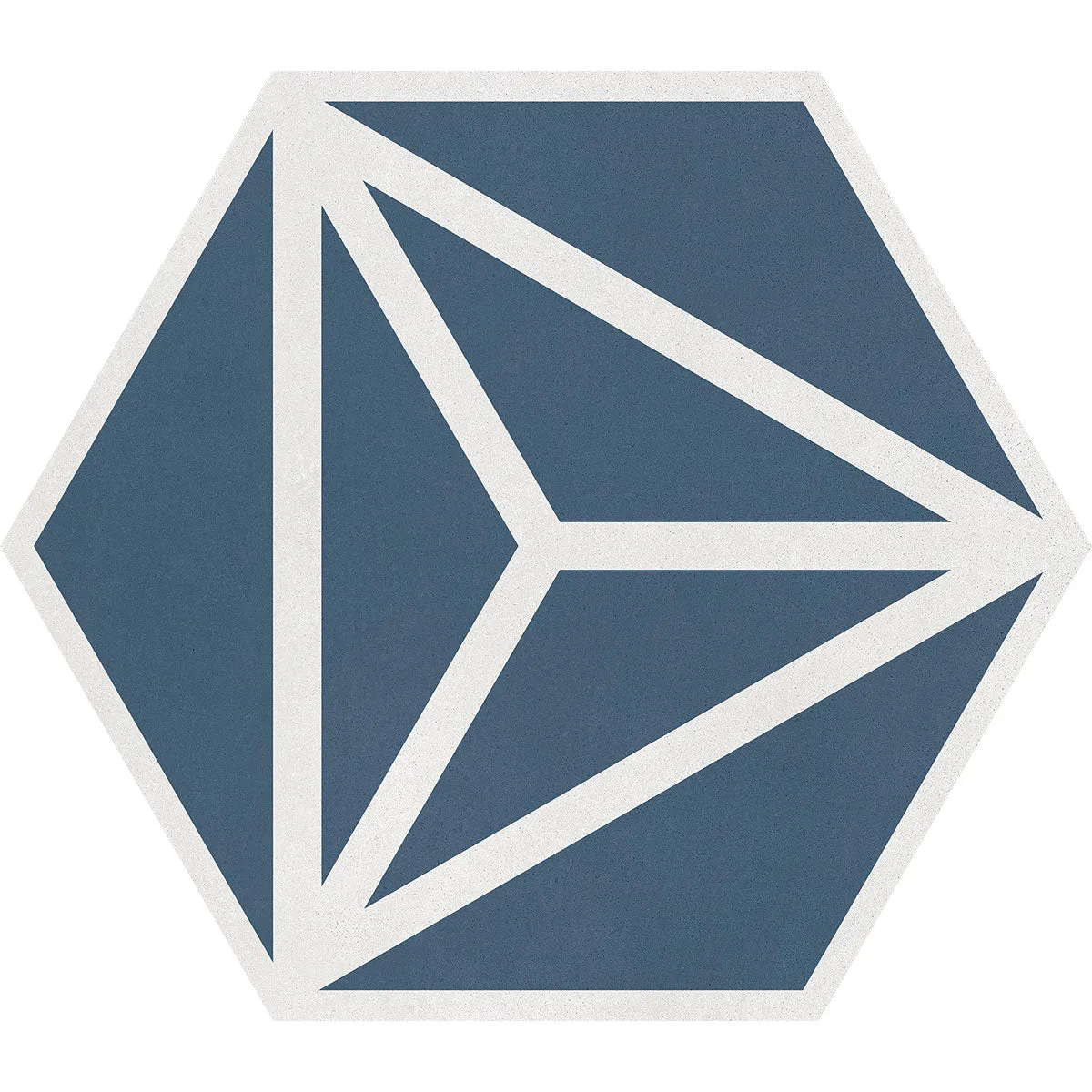 Varadero Azure Hexagonal Porcelain Tile 20x23cm Matt