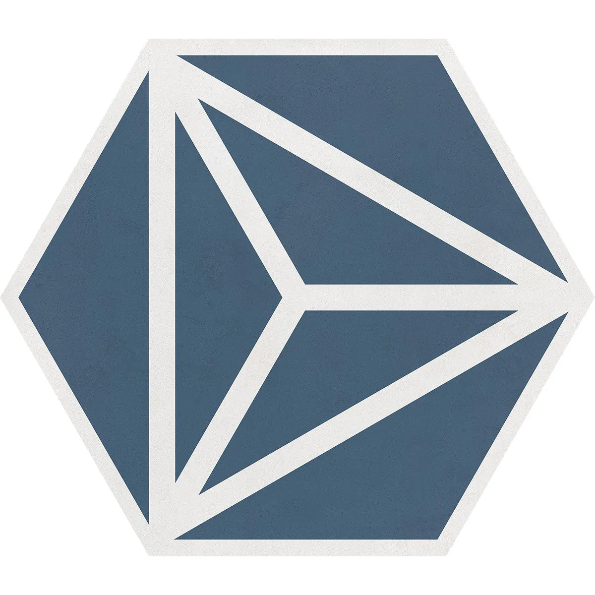 Varadero Azure Hexagonal Porcelain Tile 20x23cm Matt