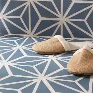Varadero Azure Hexagonal Porcelain Tile 20x23cm Matt