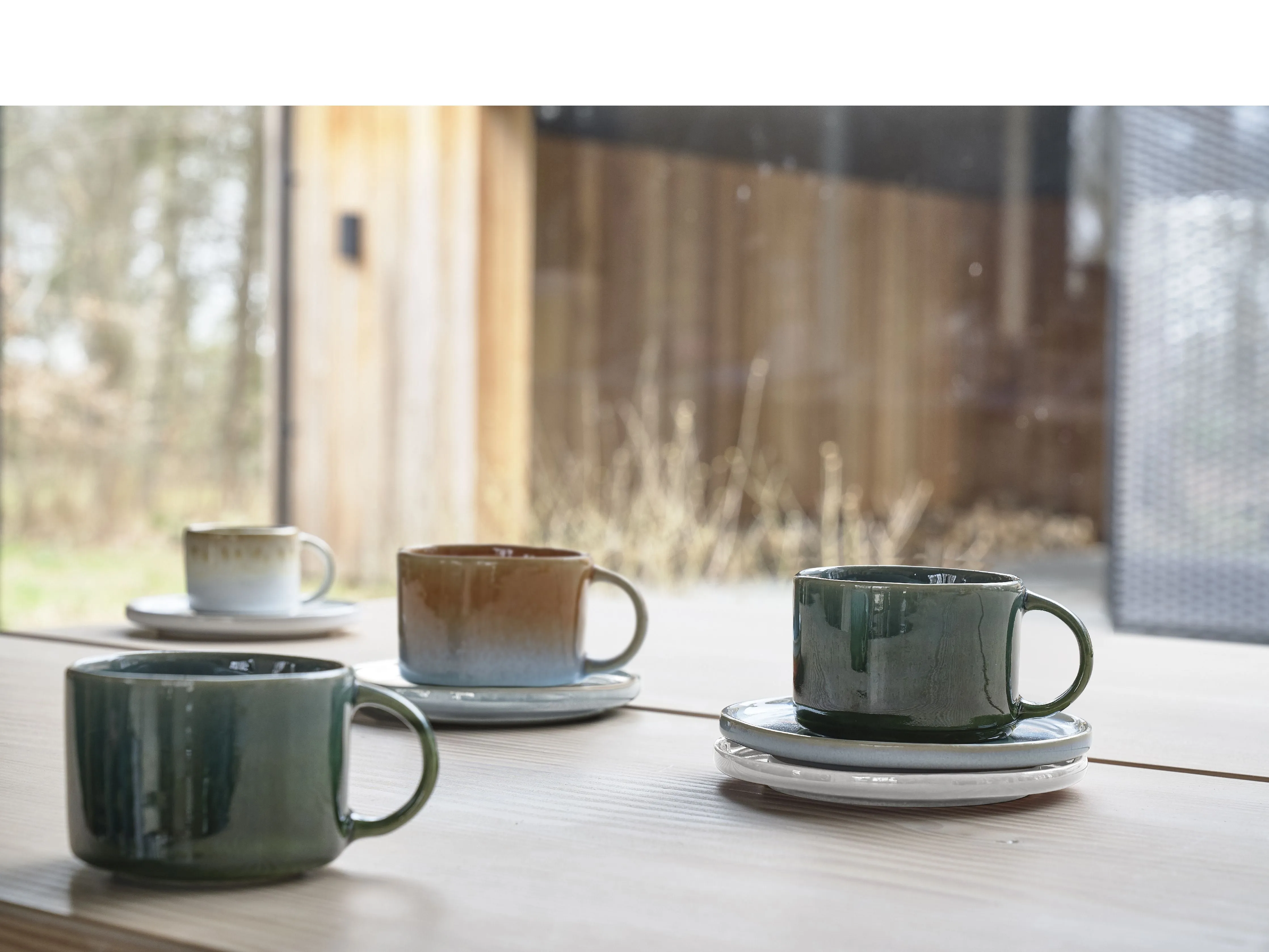 Villa Collection Styles Saucer  13.2 X 1.5 Cm 2 Pcs, Cream