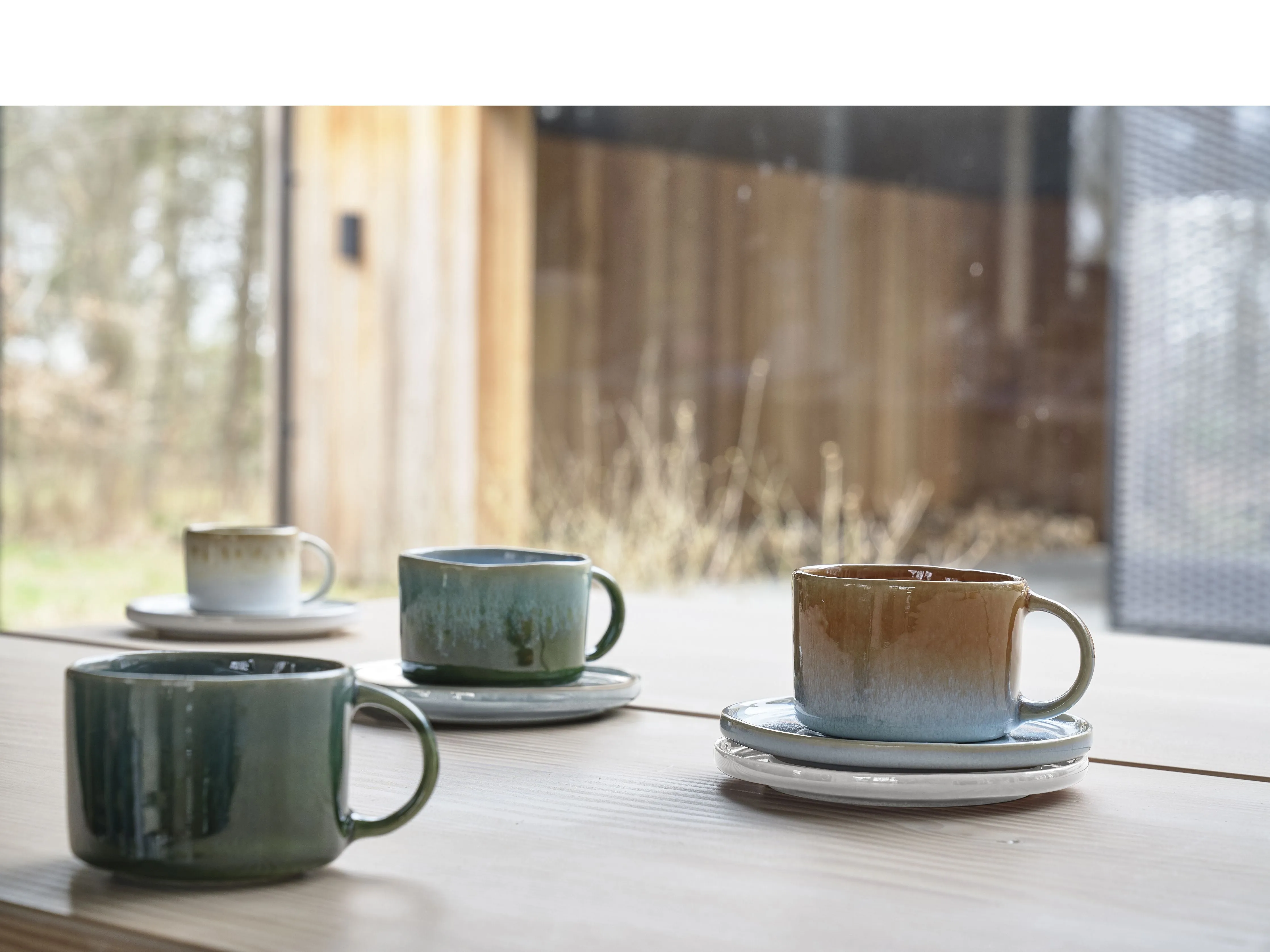 Villa Collection Styles Saucer  13.2 X 1.5 Cm 2 Pcs, Cream