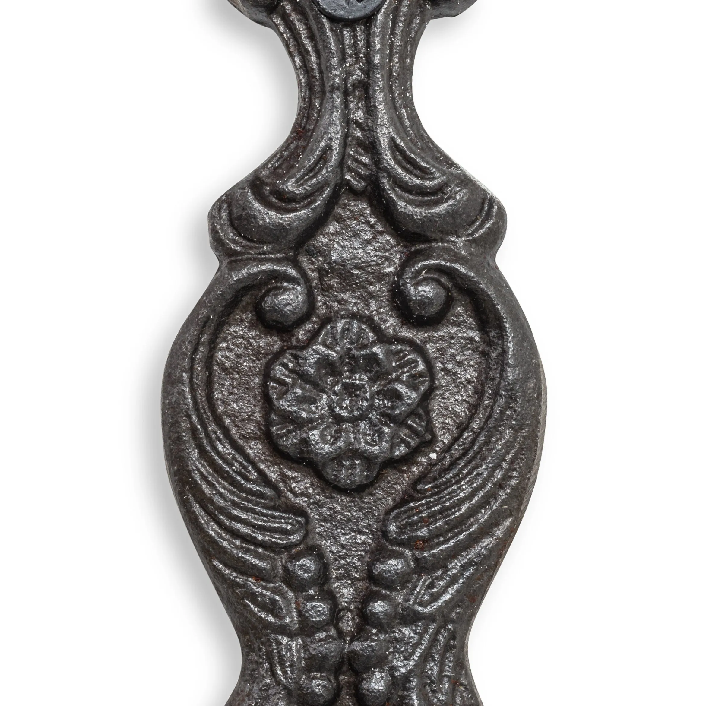 Vintage Iron Coat Hooks - Blue Hook Ends Funky Chunky