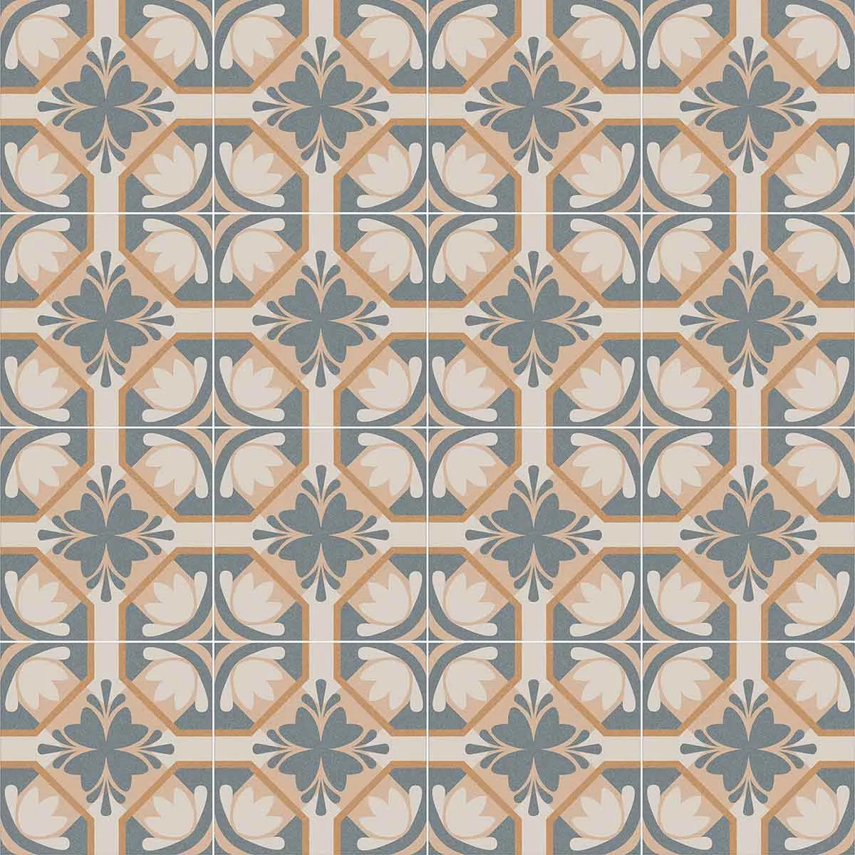Vives Bali Jimbaron Pattern Porcelain Tile 20x20cm Matt
