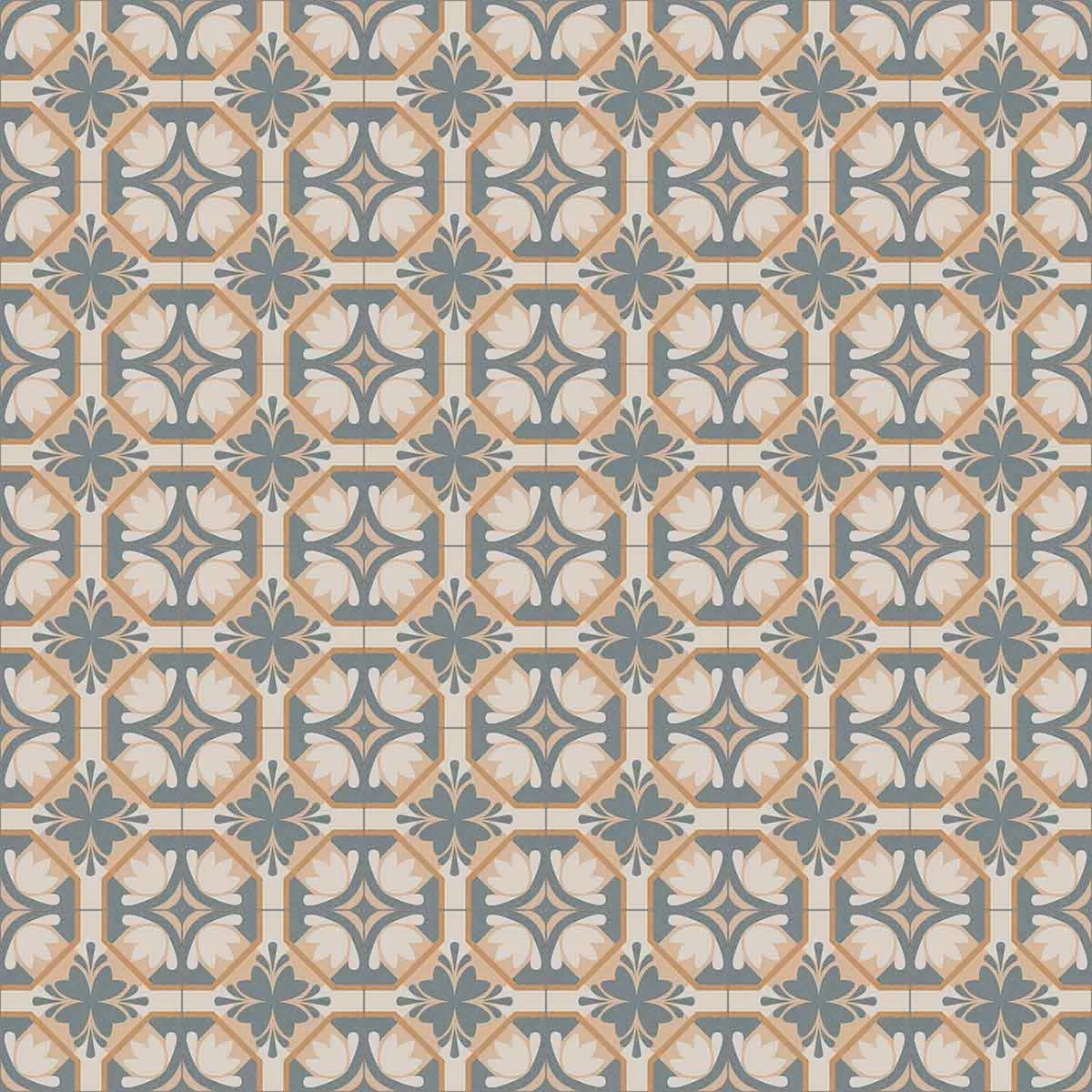 Vives Bali Jimbaron Pattern Porcelain Tile 20x20cm Matt