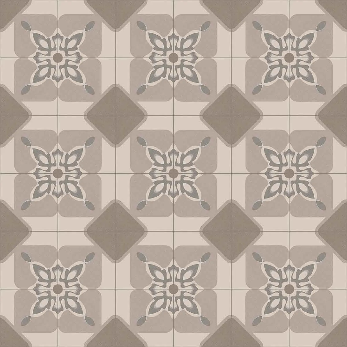 Vives Bali Pulaki Pattern Porcelain Tile 20x20cm Matt