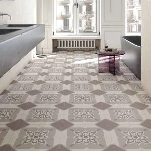 Vives Bali Pulaki Pattern Porcelain Tile 20x20cm Matt