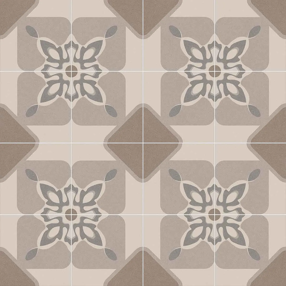 Vives Bali Pulaki Pattern Porcelain Tile 20x20cm Matt