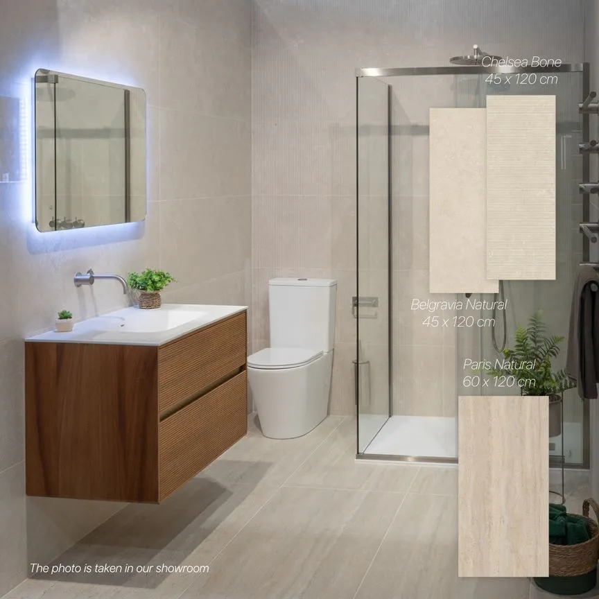 Vives Belgravia Natural Stone Effect Wall Tile 45x120cm Matt