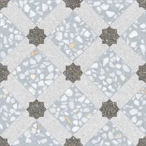 Vives Farnese Mancini Azul Terrazzo Effect Patterned Porcelain Tile 30x30cm Matt