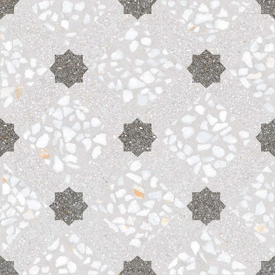 Vives Farnese Mancini Humo Terrazzo Effect Patterned Porcelain Tile 30x30cm Matt
