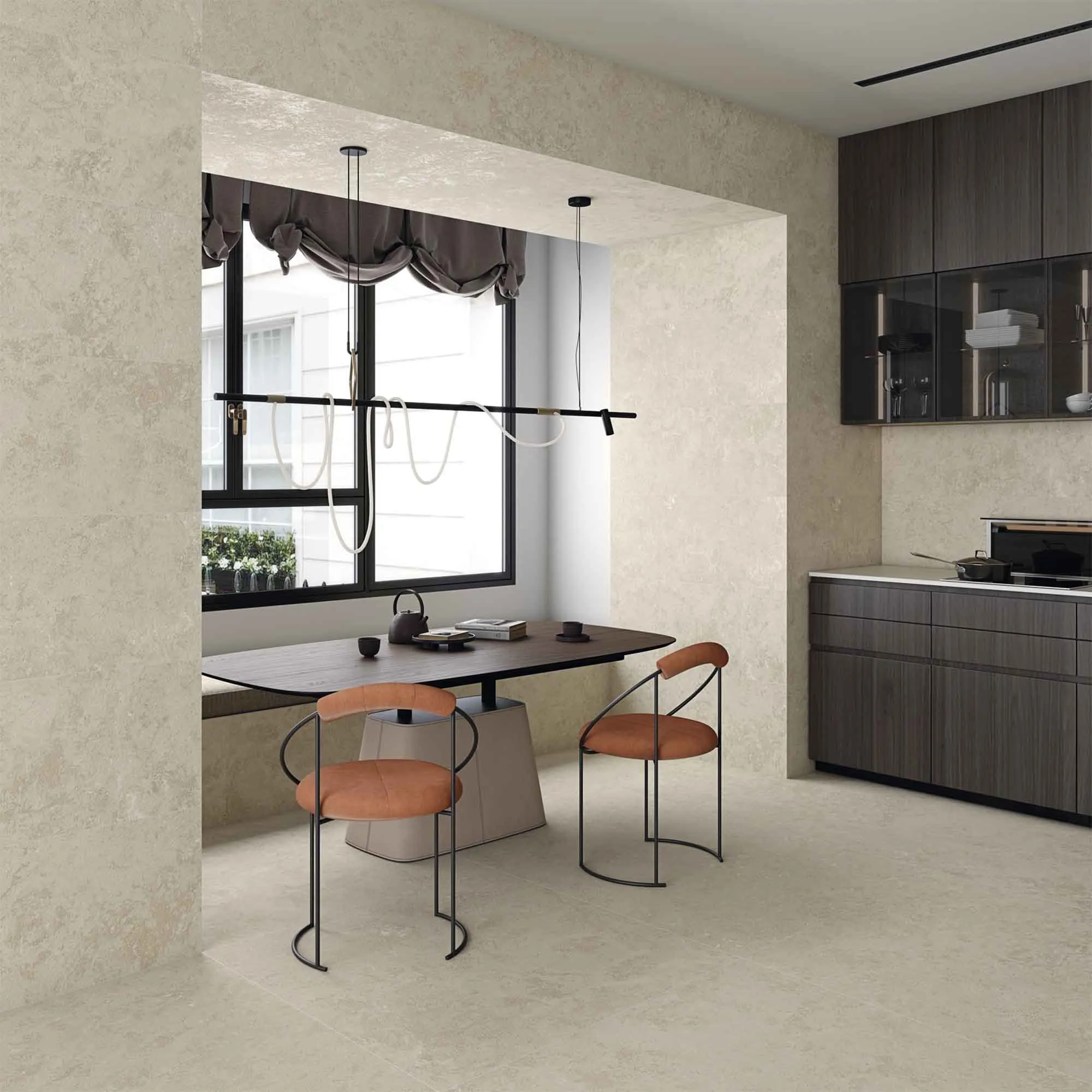Vives London-R Natural Stone Effect Porcelain Tile 80x80cm Matt