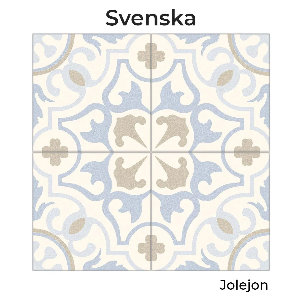 Vives Svenska Jolejon Encaustic Effect Porcelain Tile 20x20cm Matt