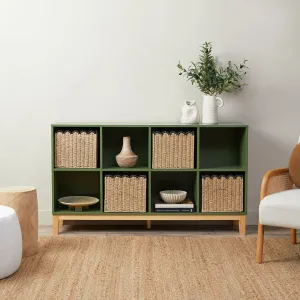 Watson 8 Cube Storage Unit - Olive Green Mocka
