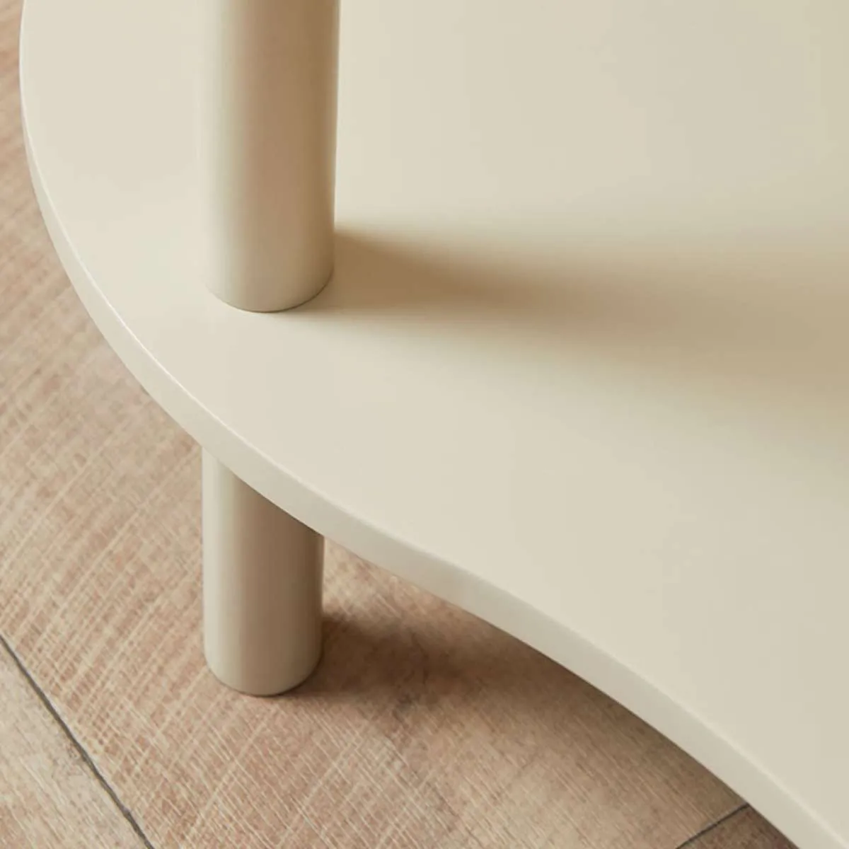 Wavey Low Three Shelf - Beige Mocka