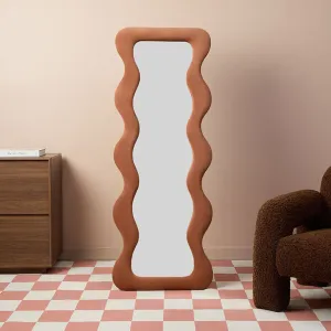 Wiggly Mirror - Rust Mocka