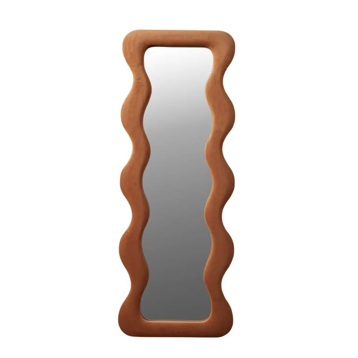 Wiggly Mirror - Rust Mocka