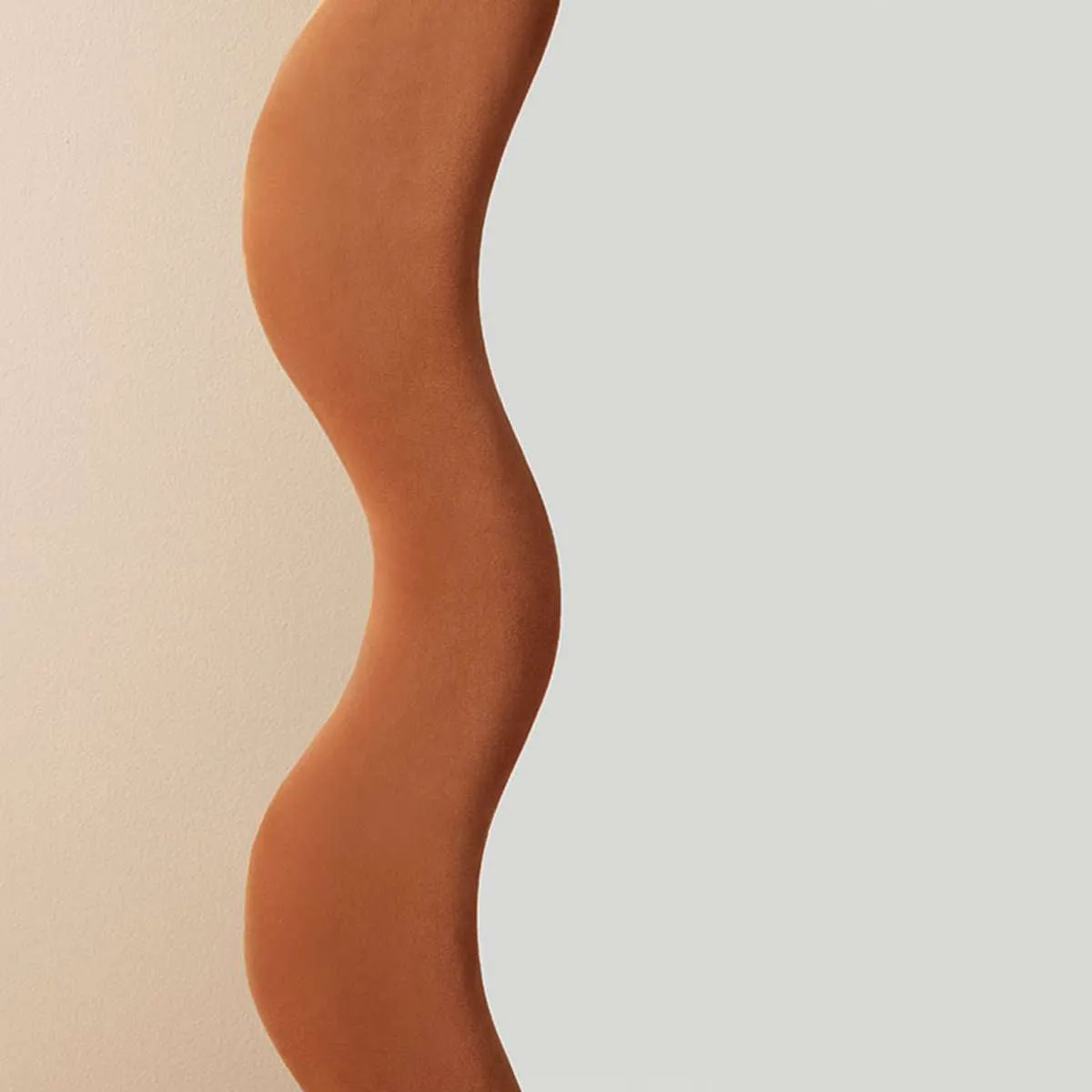 Wiggly Mirror - Rust Mocka