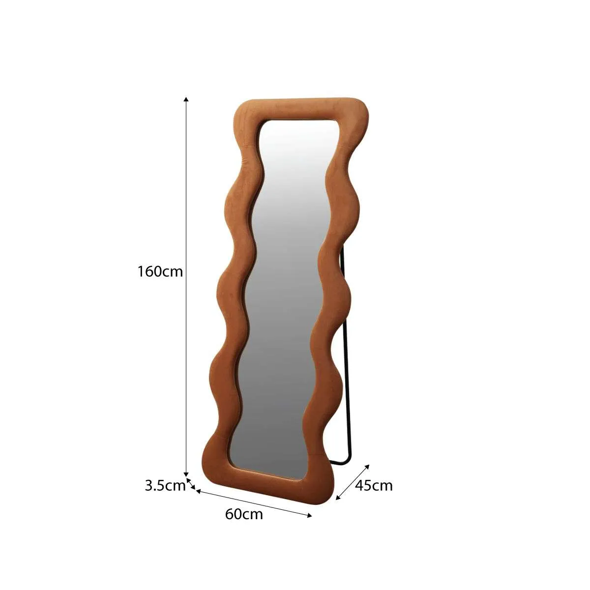 Wiggly Mirror - Rust Mocka