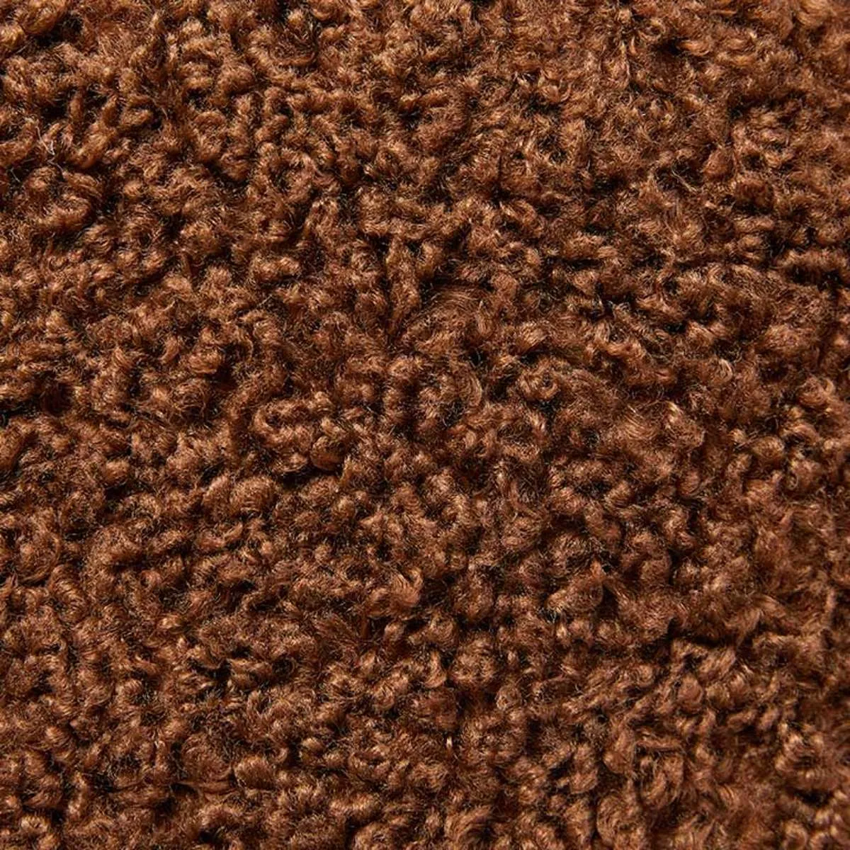 Wren Sherpa Ottoman - Chocolate Mocka
