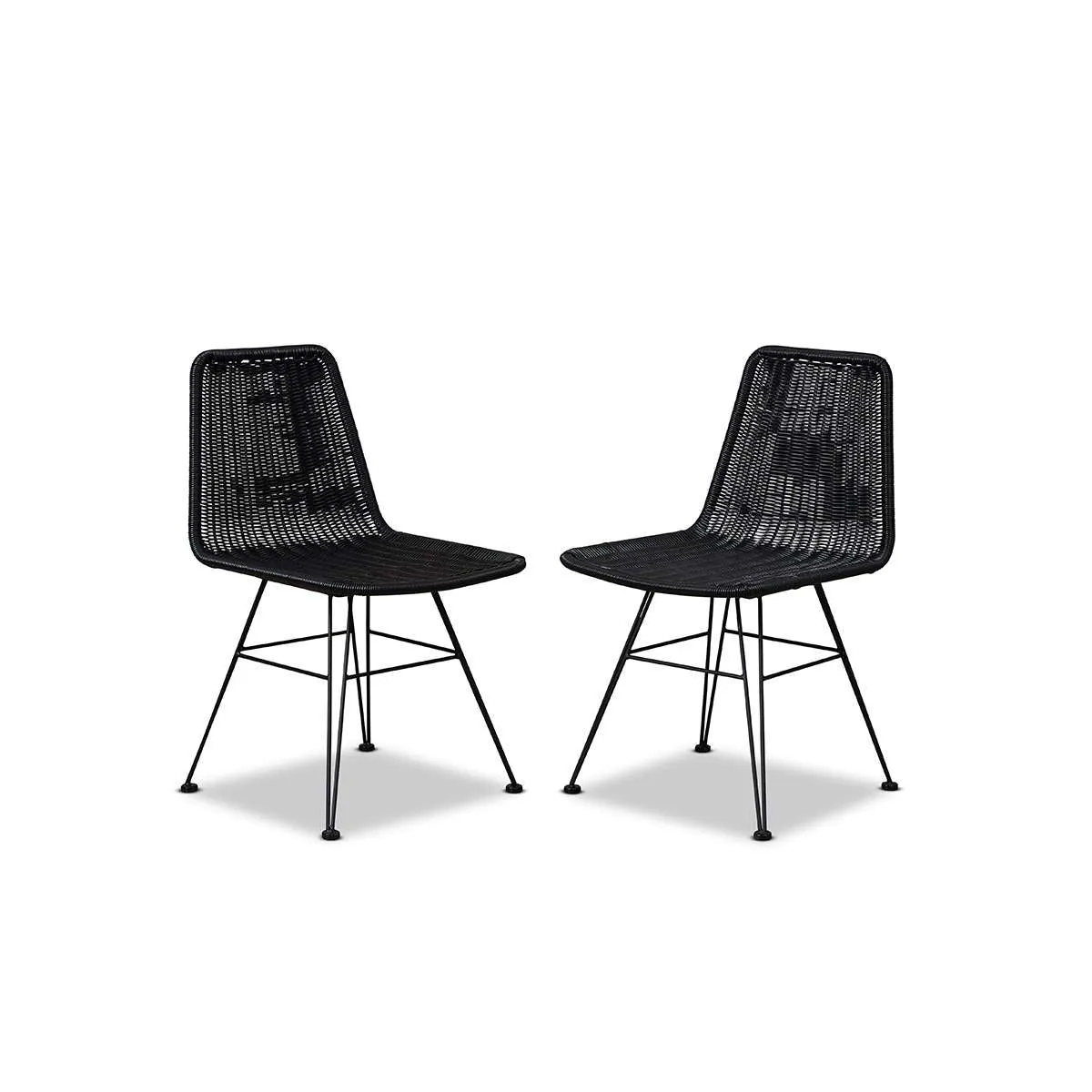 Xavier Dining Chair - Set of 2 - Black Mocka