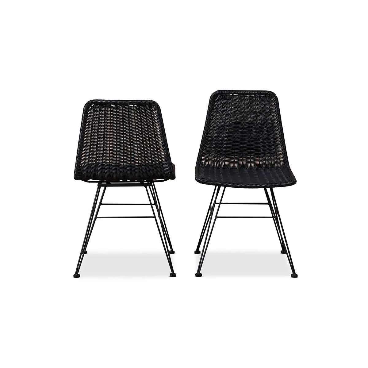 Xavier Dining Chair - Set of 2 - Black Mocka