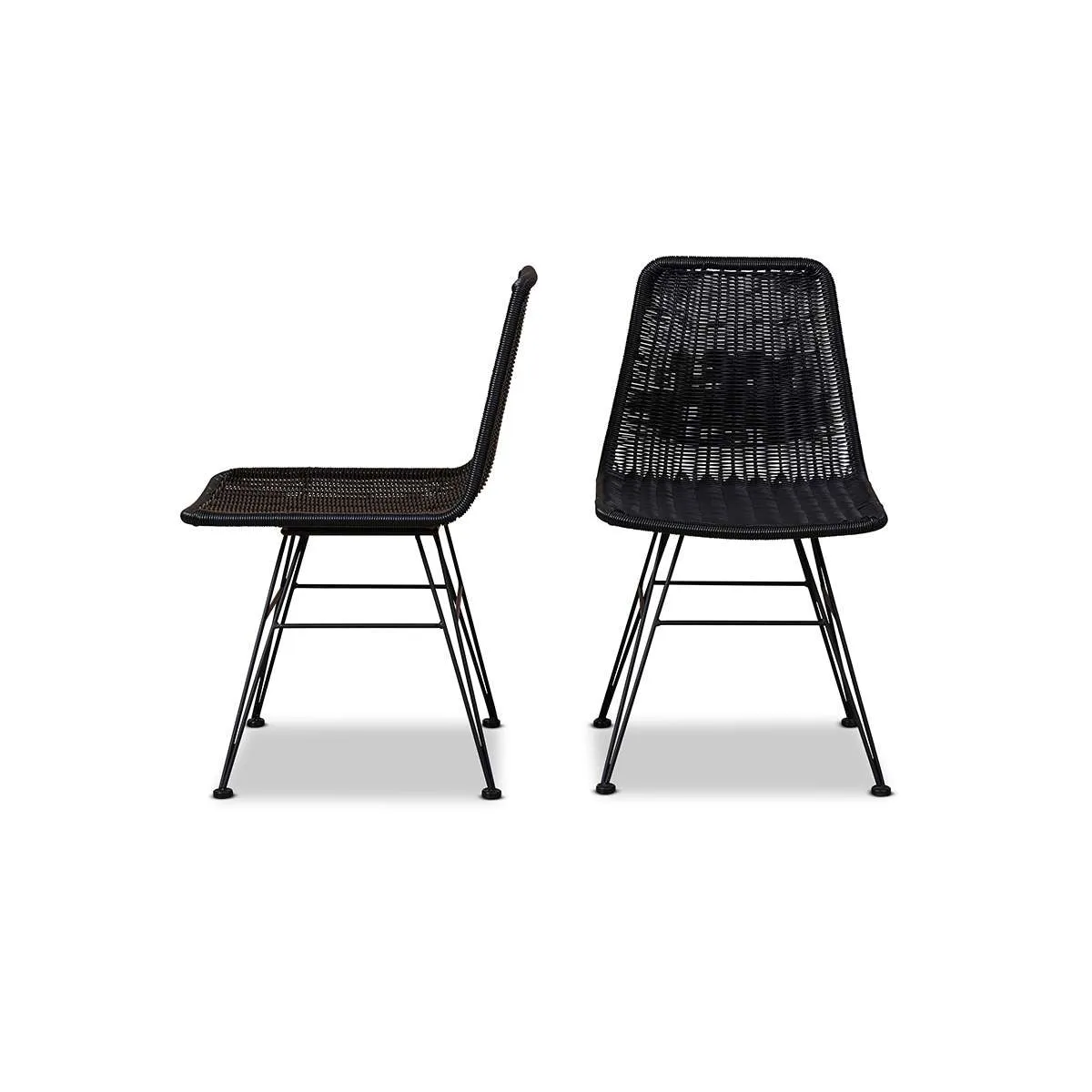 Xavier Dining Chair - Set of 2 - Black Mocka
