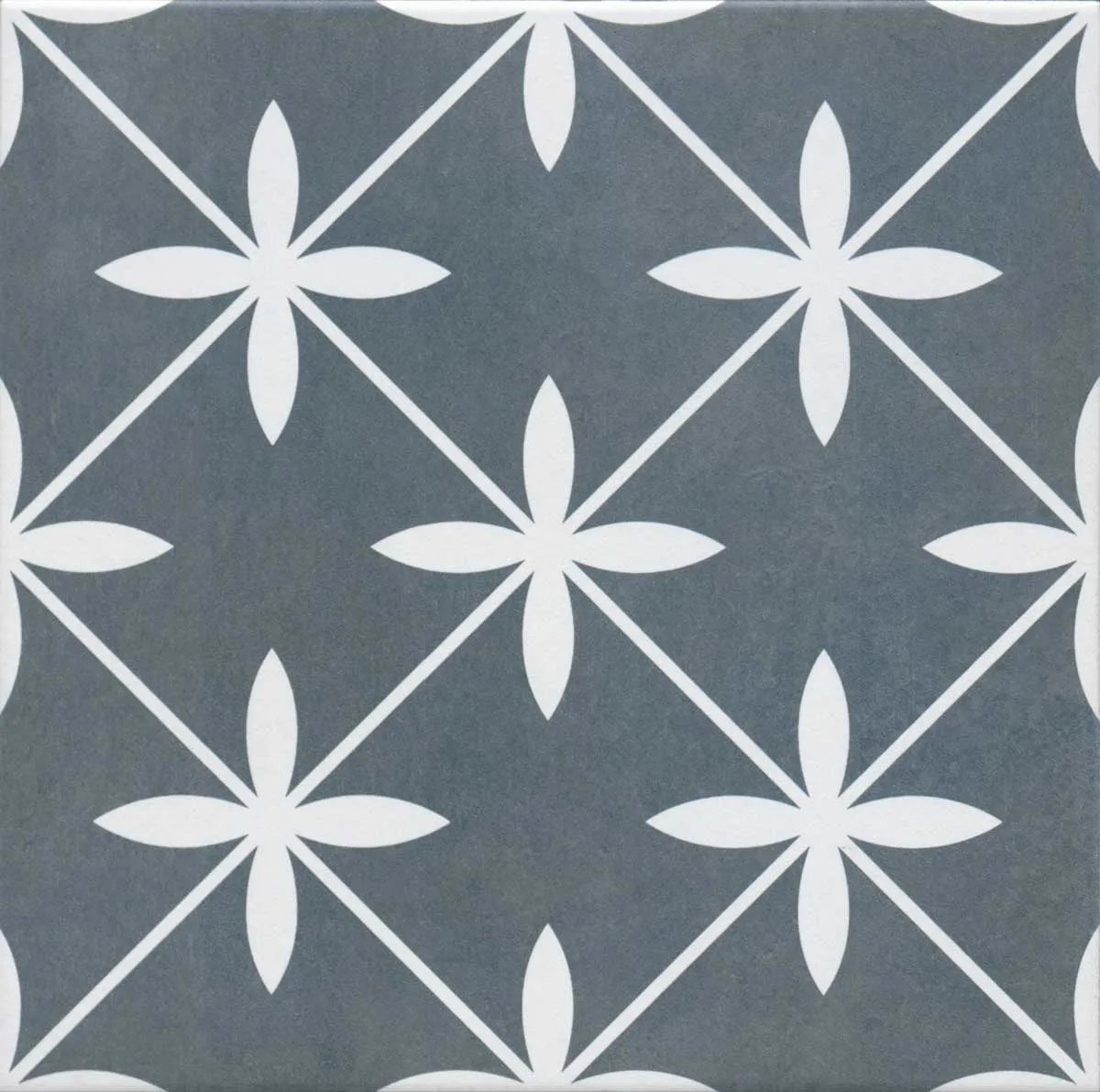 York Grey Patterned Porcelain Tile 33x33cm Matt